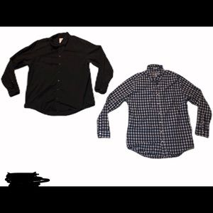 2 old navy button up shirts